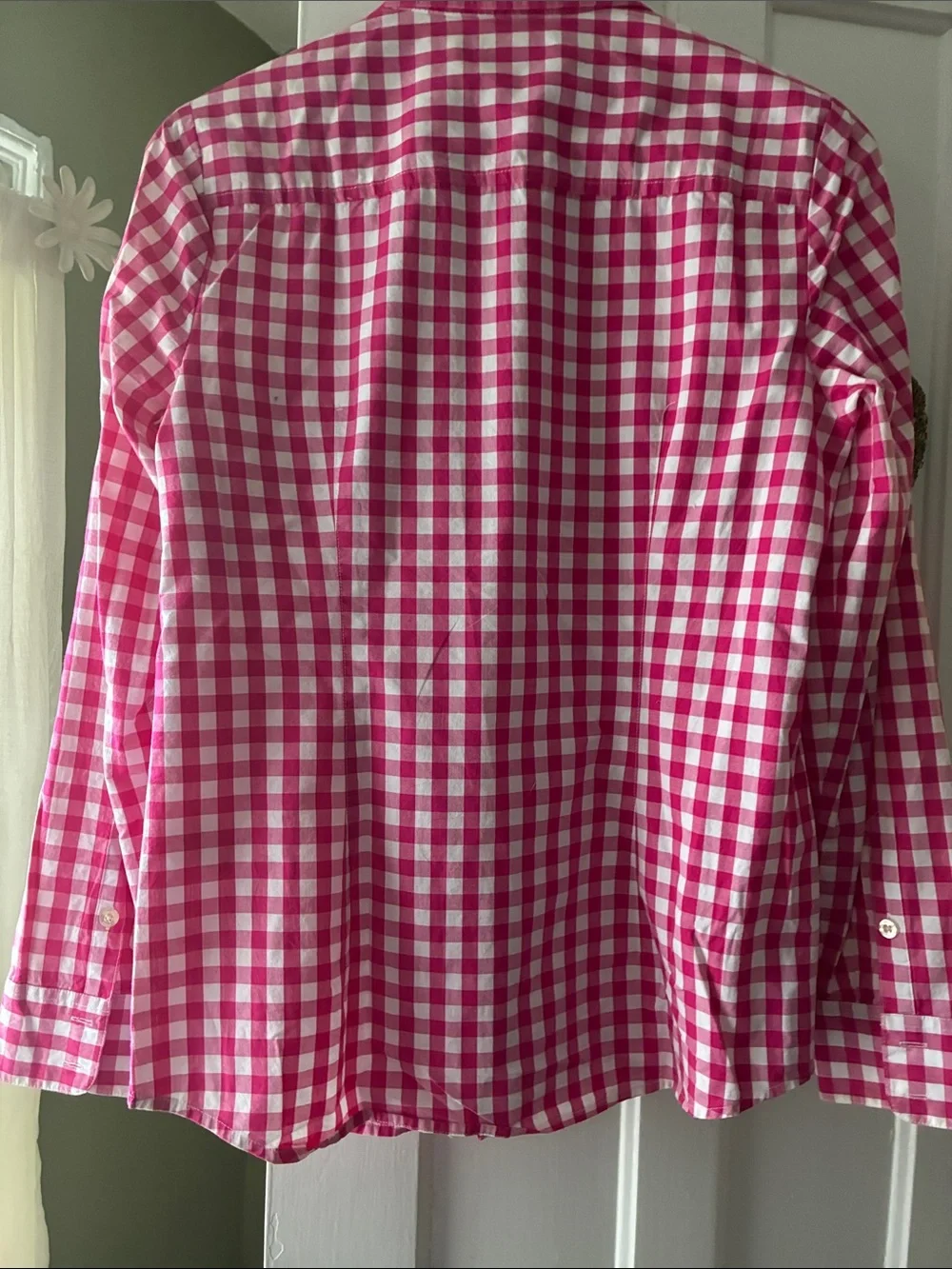 Vineyard Vines Pink and White Gingham Button-Down Shirt